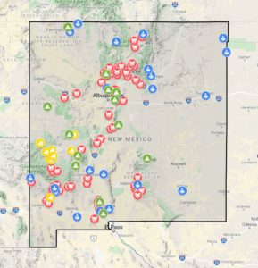 New Mexico Trapping Incidents Map